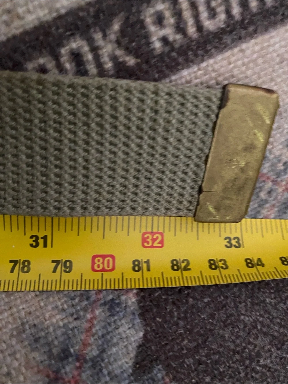 Rare 75th BOY SCOUT BSA Scout Belt W/ 8 Merit Badges Adventure Loop Slides 33”